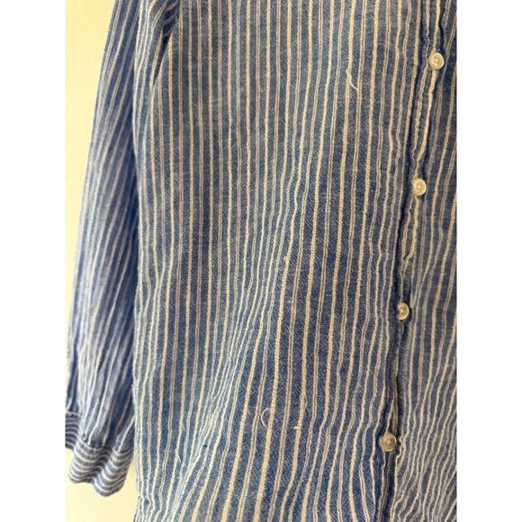 Rails Button Up Shirt Womens Blue White Striped Long Sleeve Coastal size Small - Picture 3 of 9
